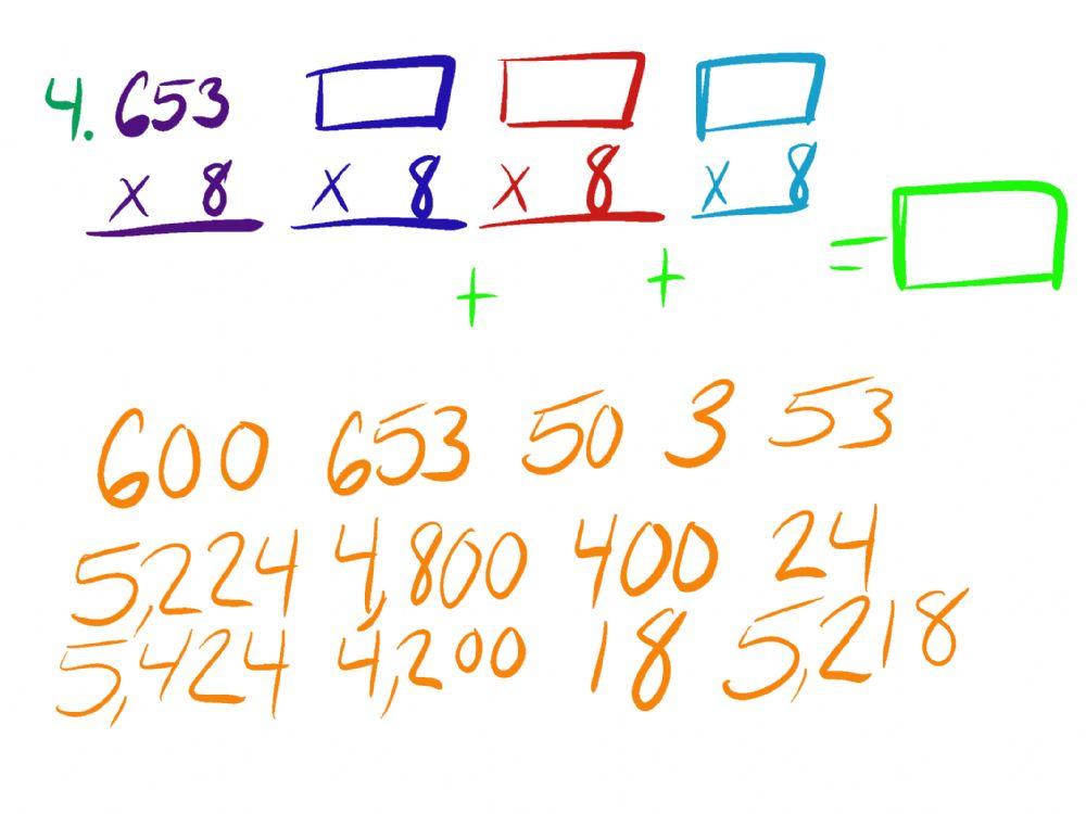 Multiplication math page 4