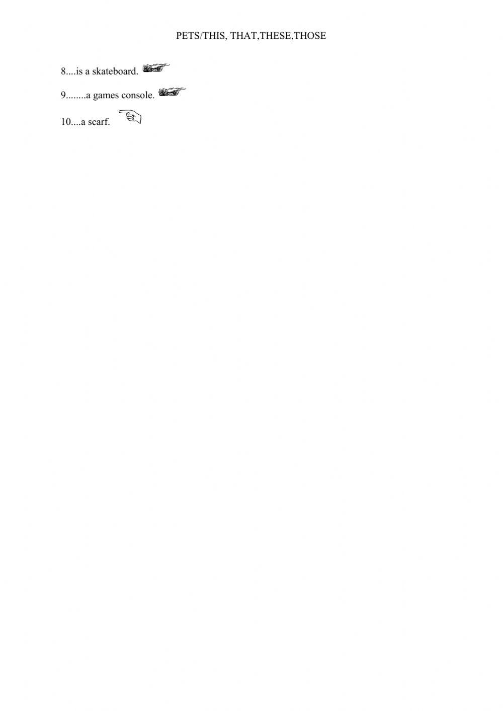 Pets and possessions