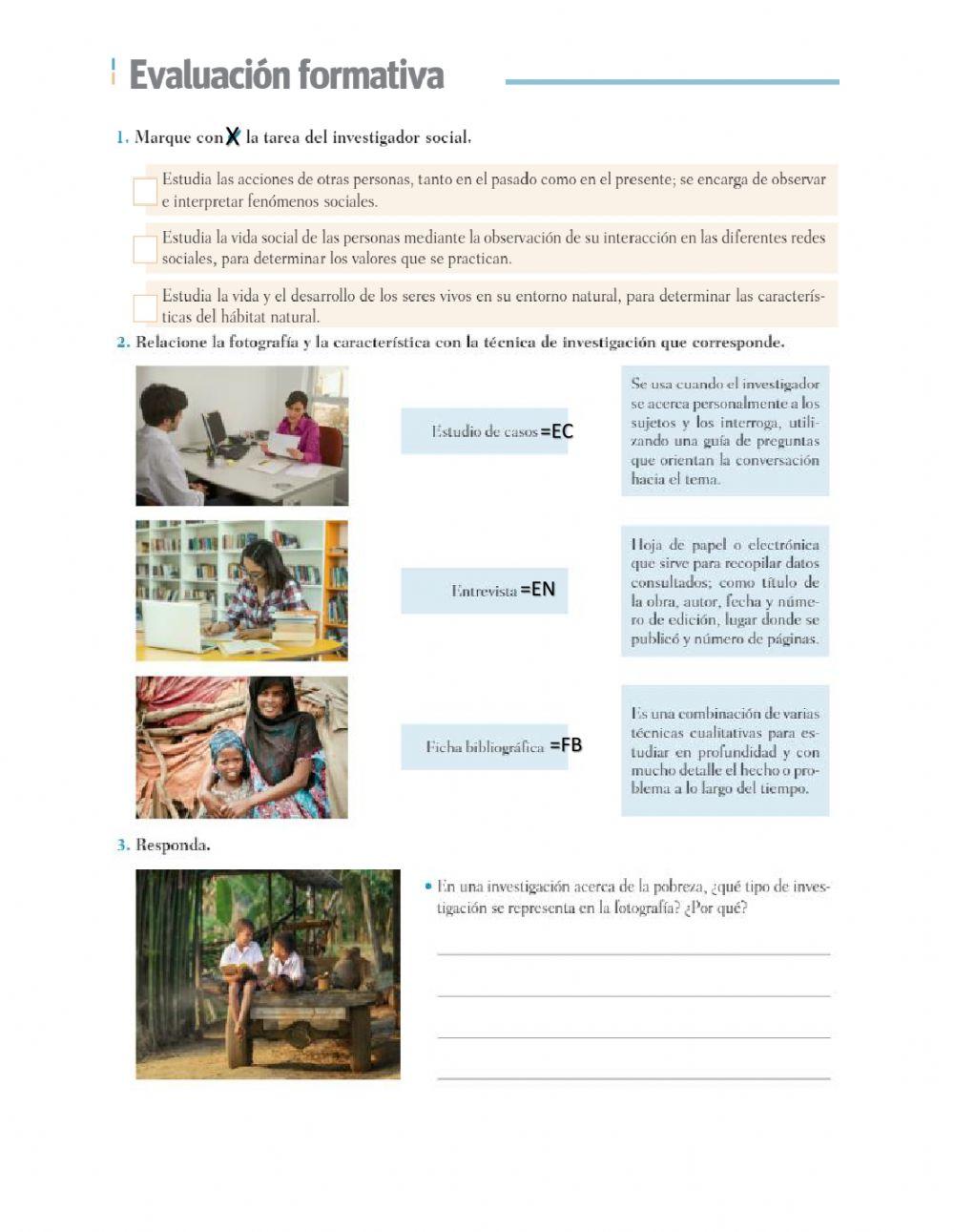 Págs. 49-51 Evaluación