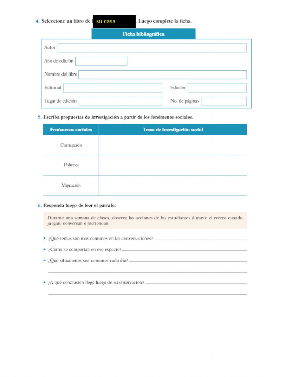 Págs. 49-51 Evaluación