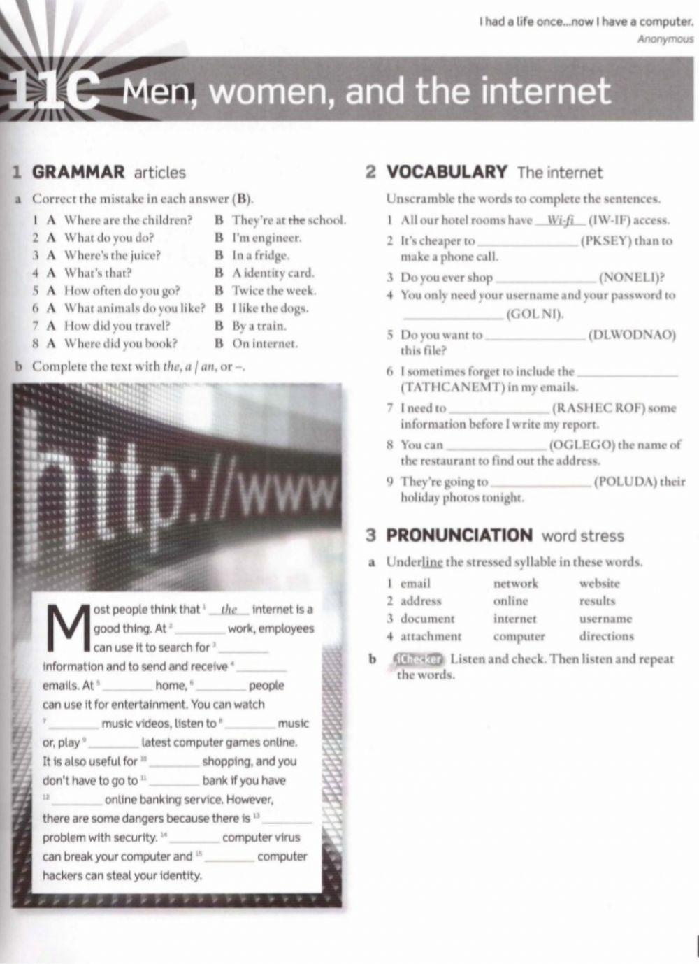 11 c- MEN, WOMEN, AND THE INTERNET