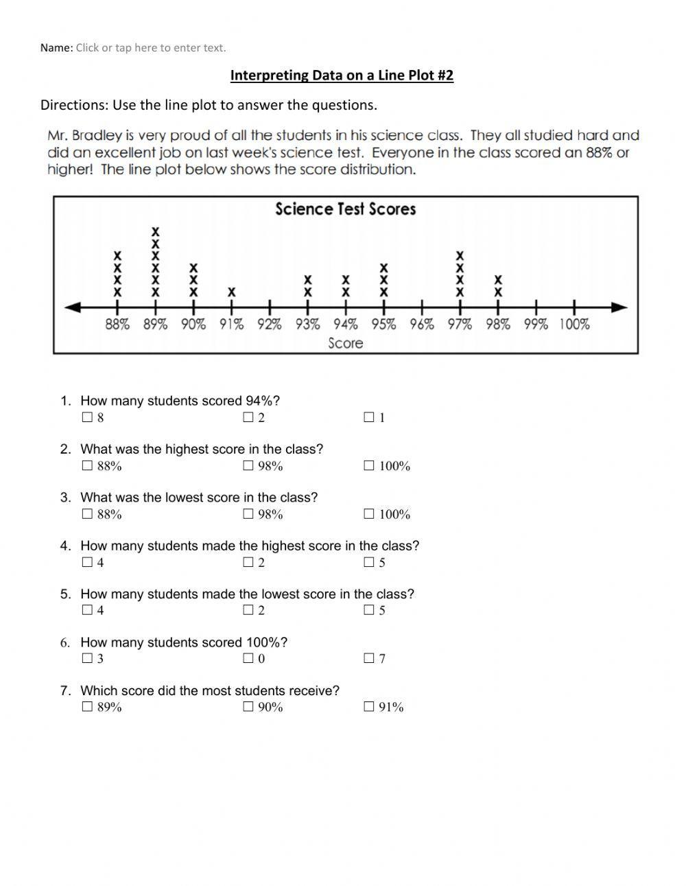 Interpreting Dot Plots -2