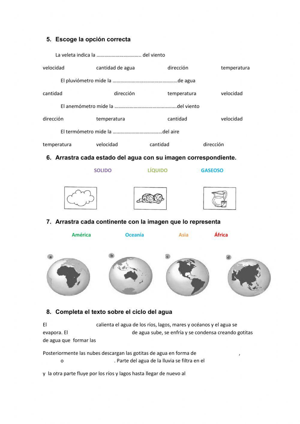 La tierra y la atmosfera