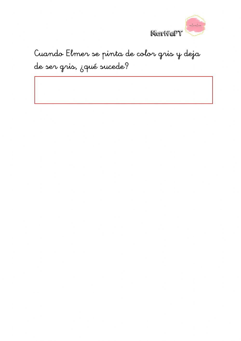 Comprensión Lectora Elmer