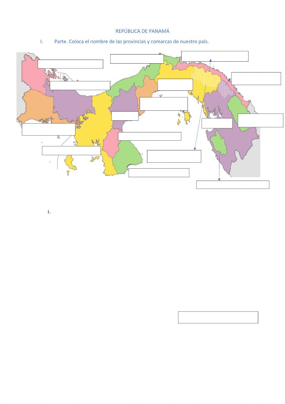 División Política de Panamá