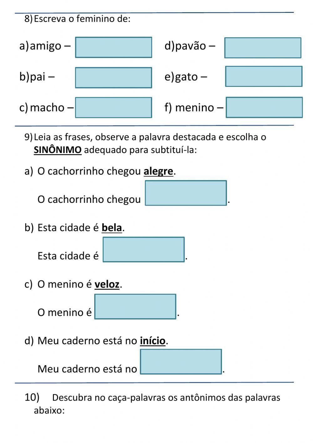 Revisão de Língua Portuguesa