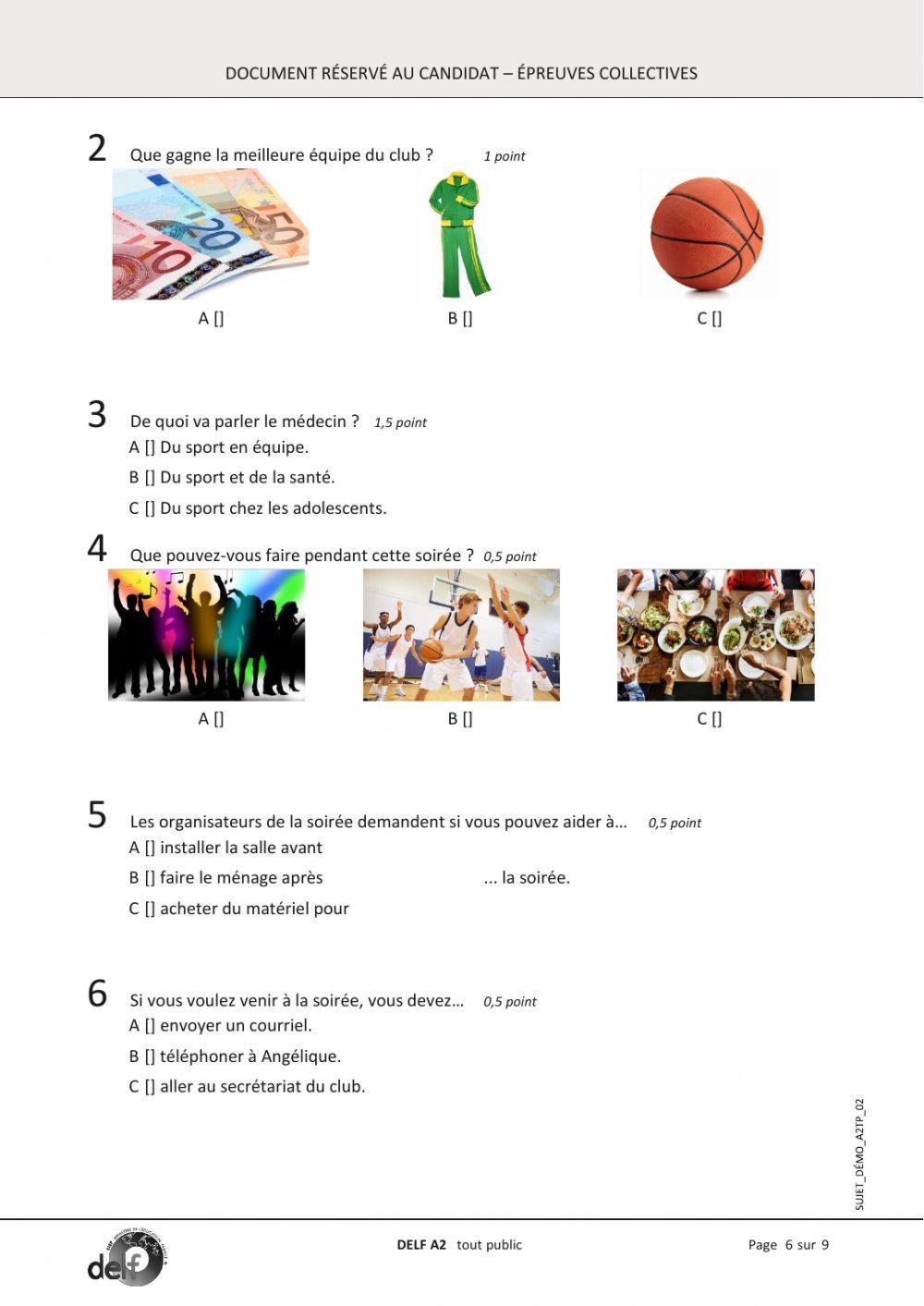 Delf a2 reussite junior worksheet live worksheets 41 off