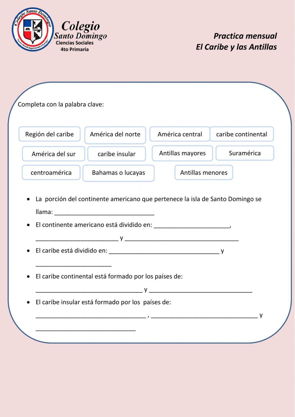 El Caribe y las antillas
