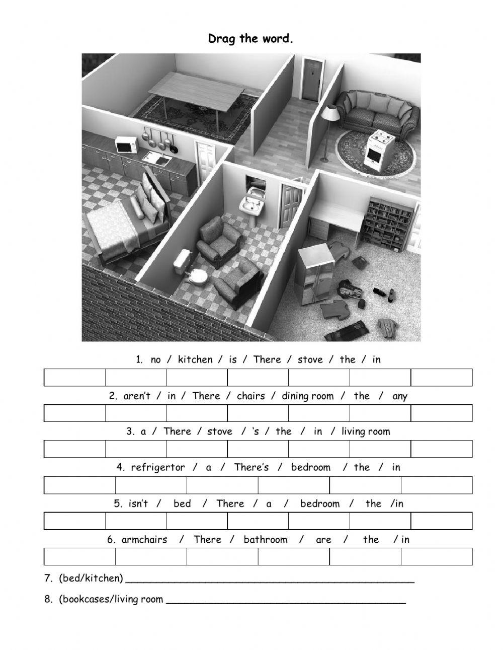 There is there arescrambled sentences