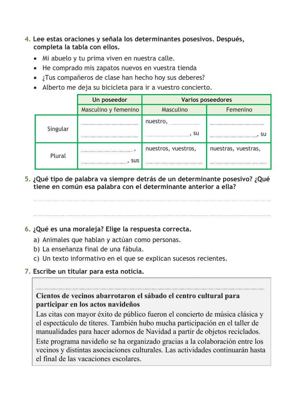 Ficha Repaso Tema 4 Lengua