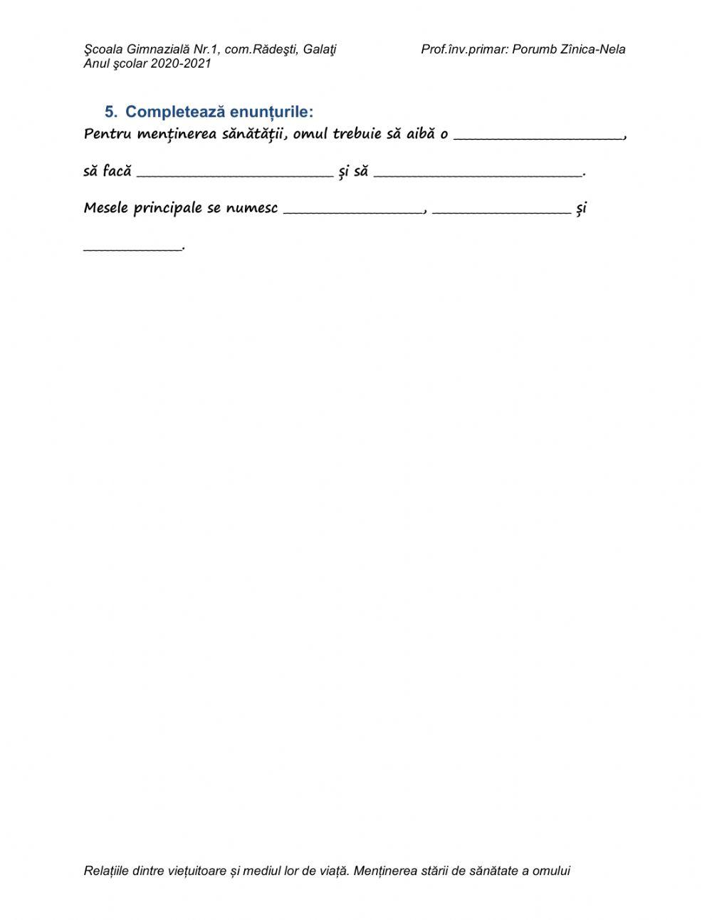 Relațiile dintre viețuitoare și mediul de viață