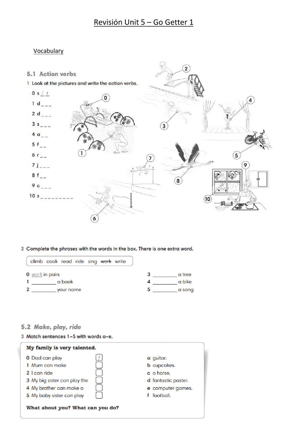 Revision unit 5 - Go Getter 1