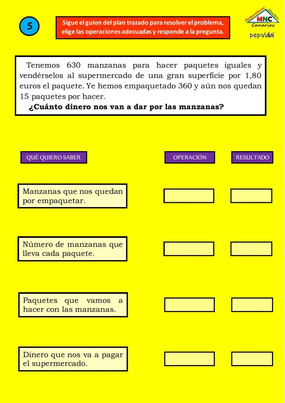 Problemas con varias operaciones (5)