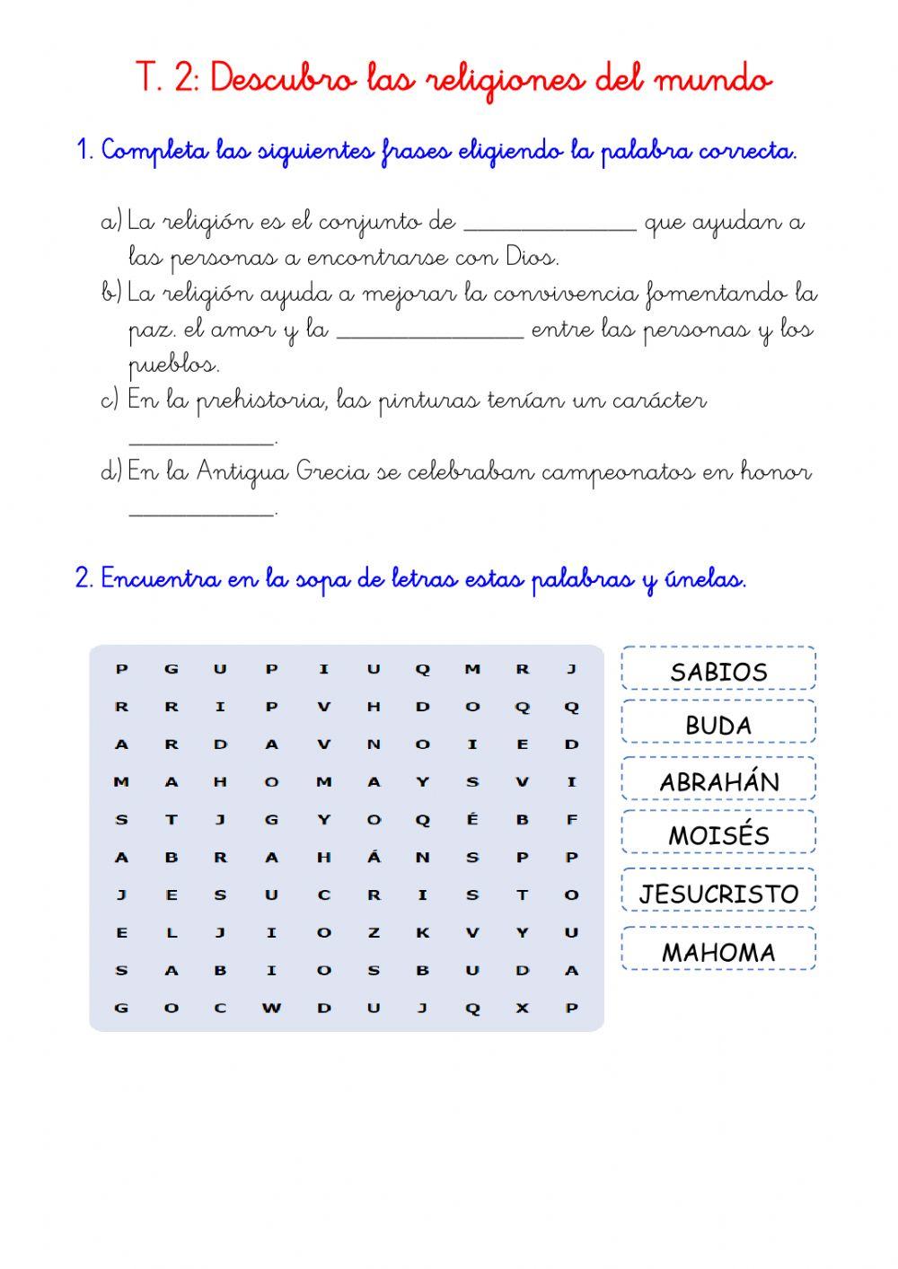 Descubro las religiones del mundo