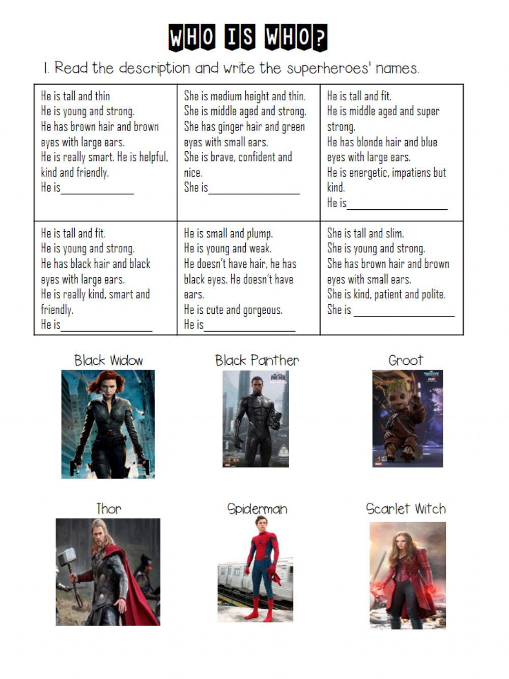 Physical appearance reading 