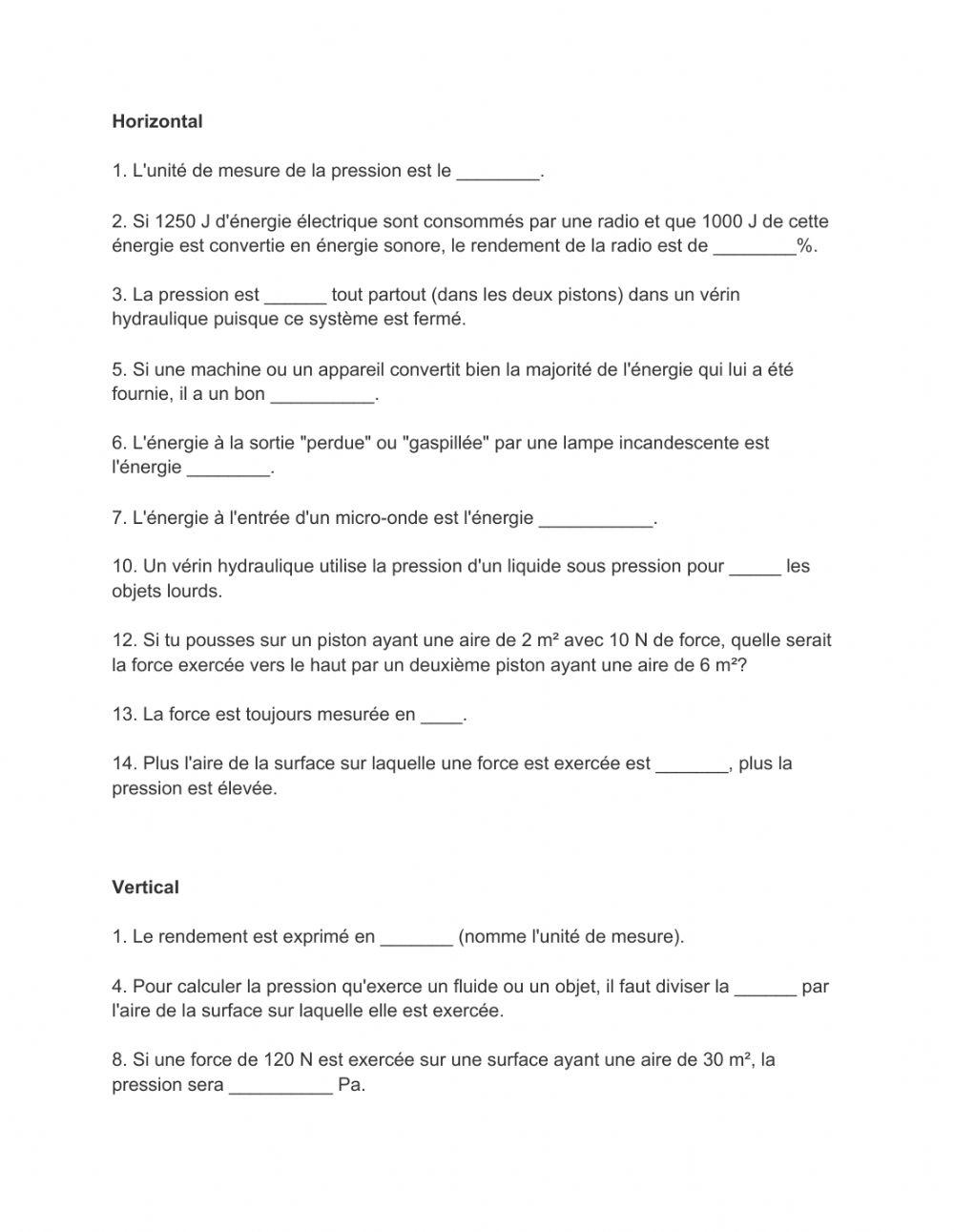 La révision des thèmes 3 et 4 (Systèmes mécaniques)