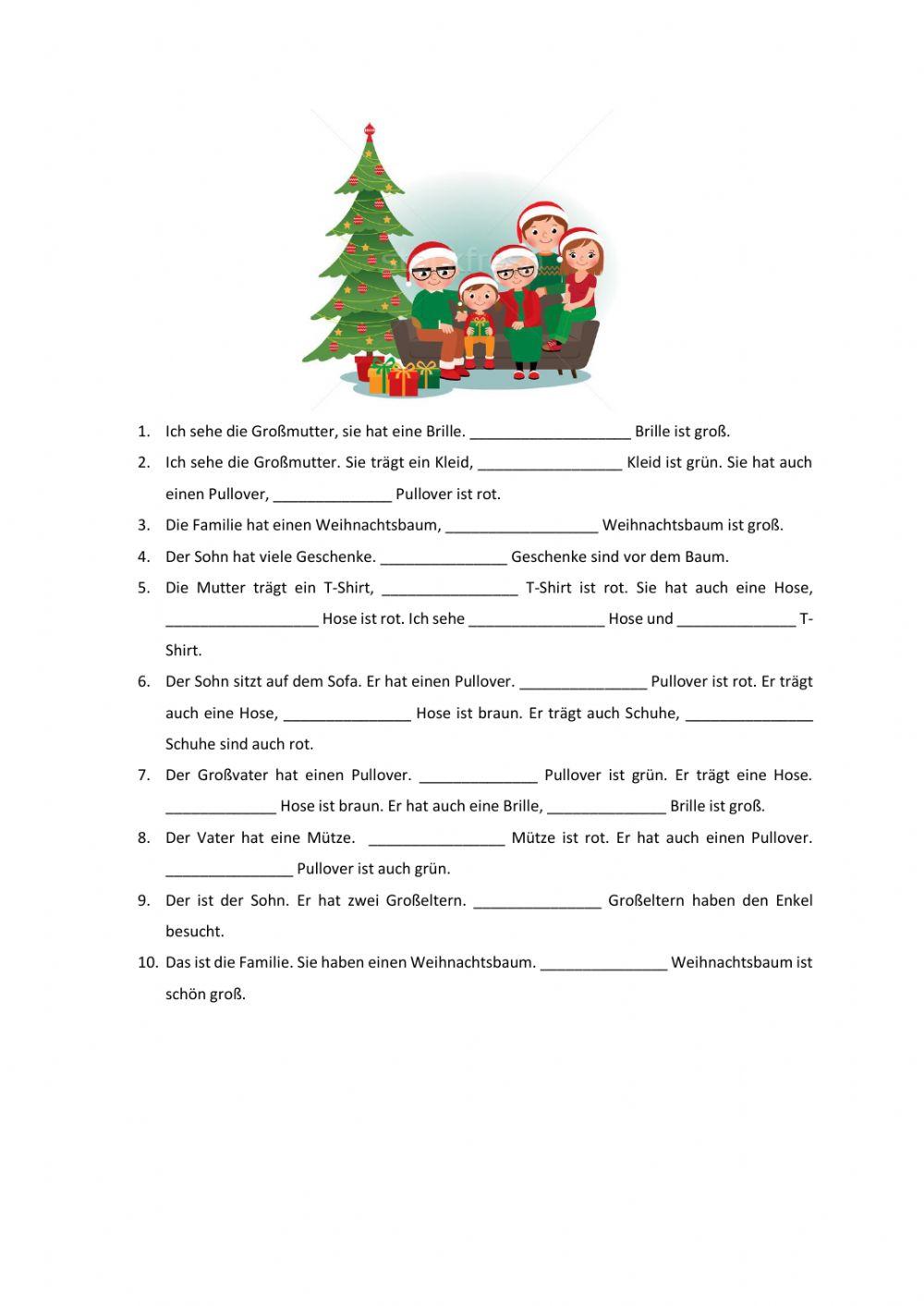 Bildbeschreibung - Weihnachten, Familie