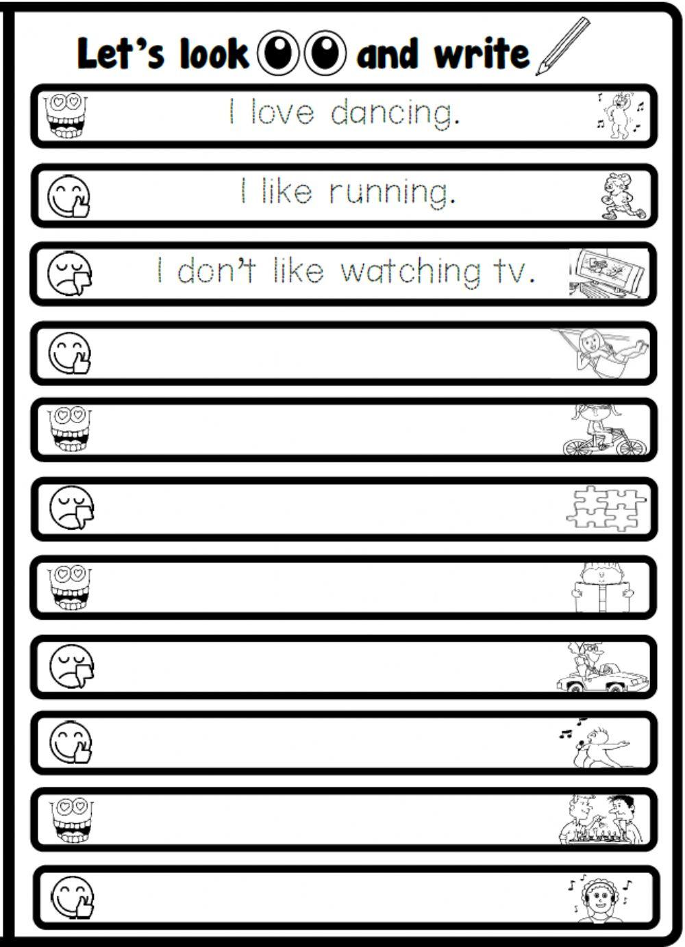 4.4. Free Time Activities - Like & Don't Like