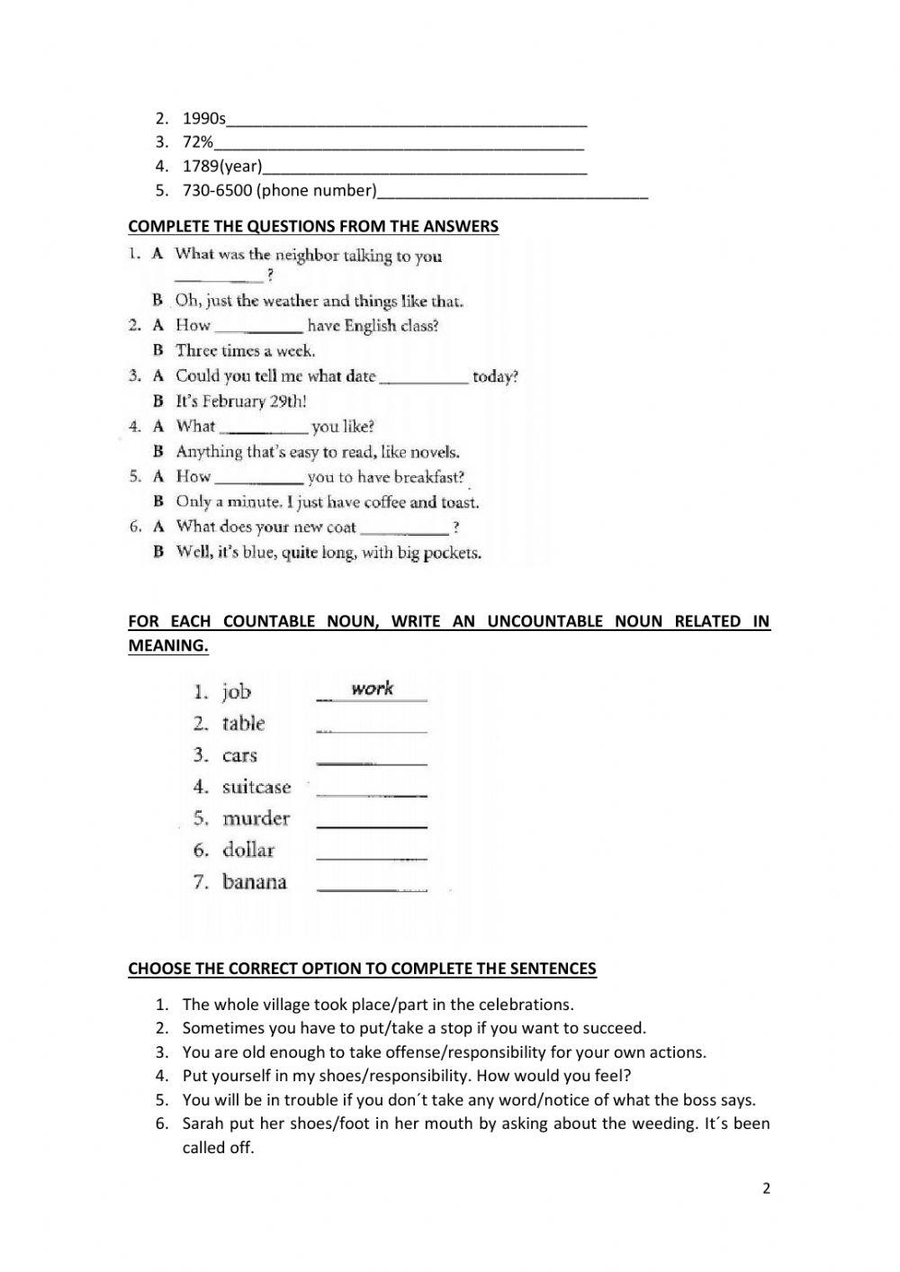 American headway 4a- final exam redesigned