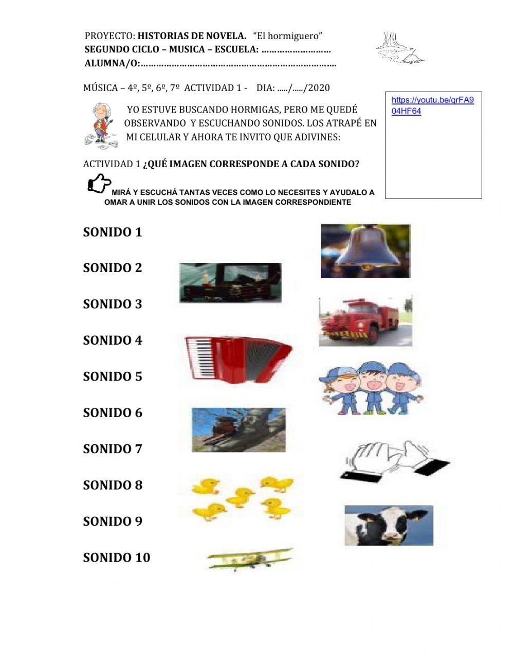 Actividad 1 - el hormiguero - musica - 2º ciclo