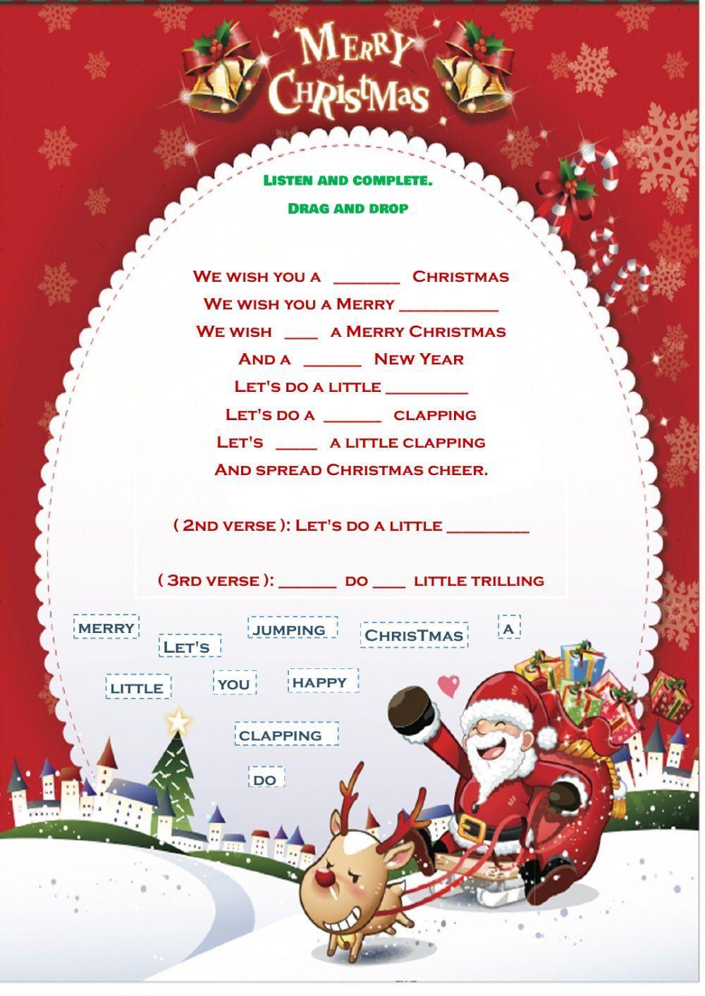 We wish you a Merry Christmas