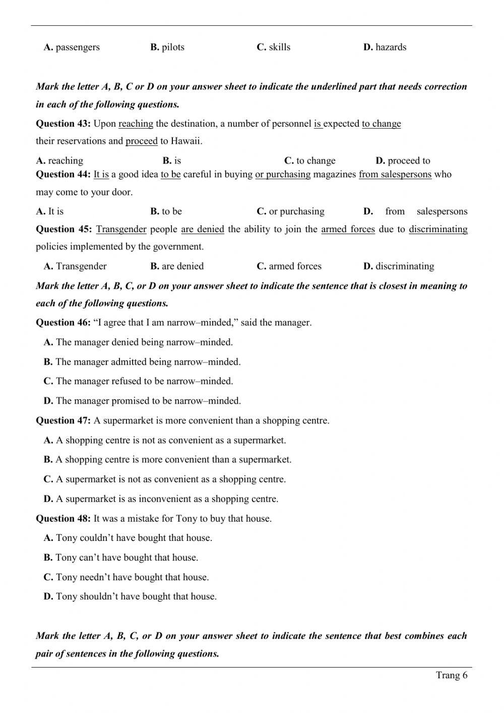 Đề thi thử THPT QG số 02