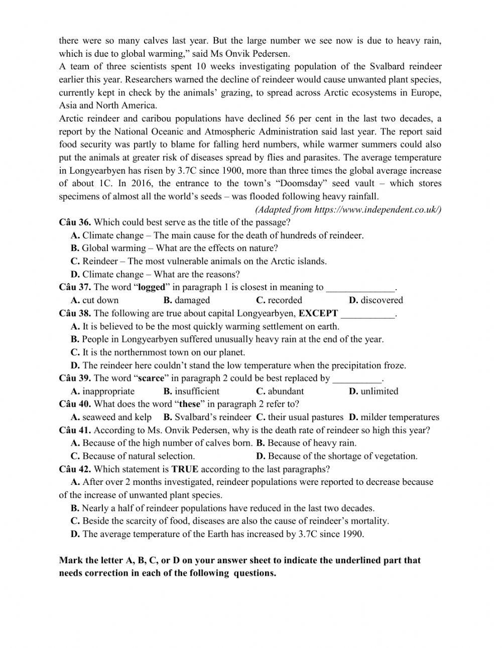 Đề thi thử THPT QG số 04