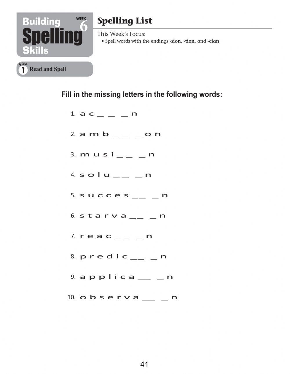 Q2 Spelling L6 Q2 Spelling L6