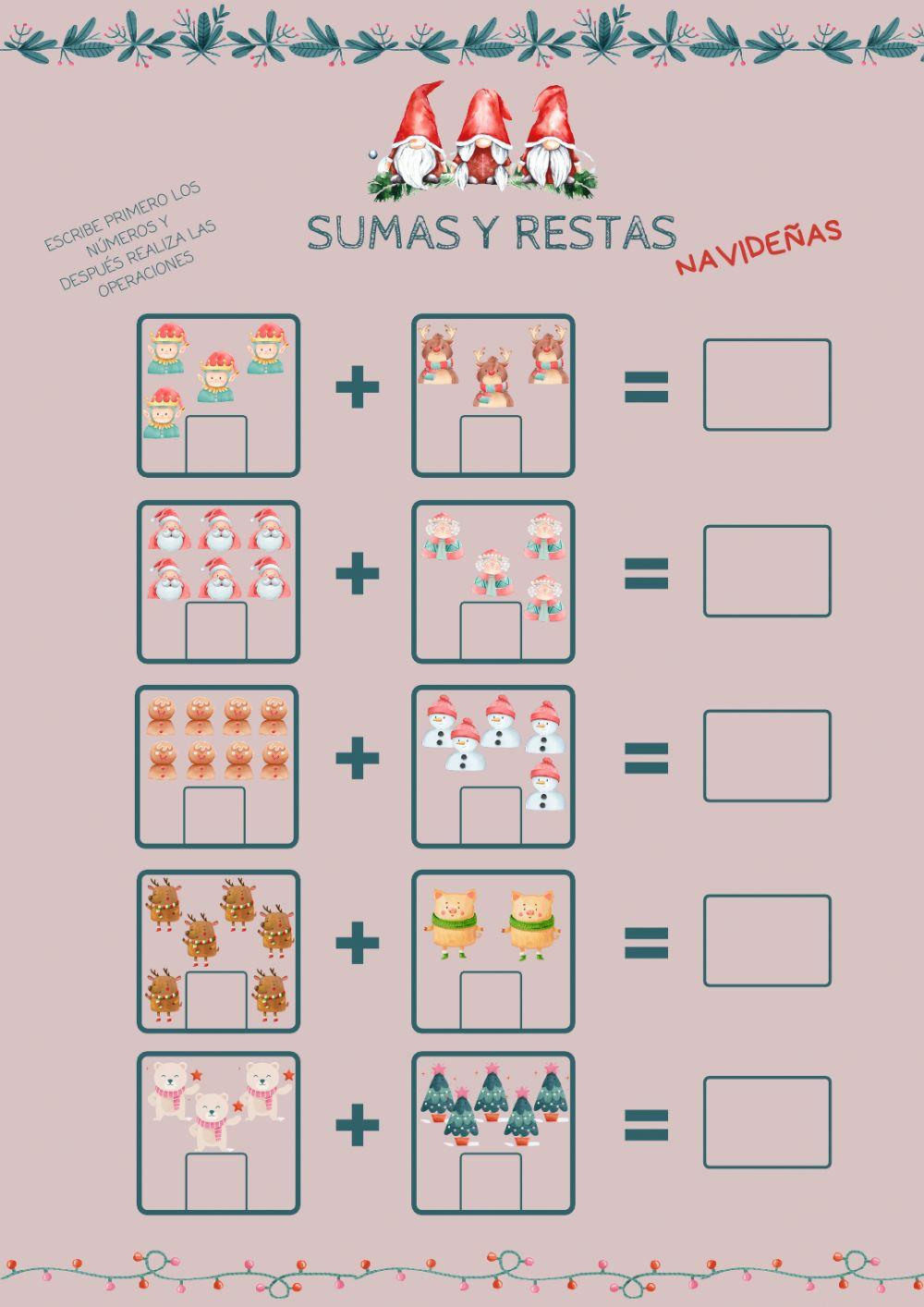 Sumas  navideñas