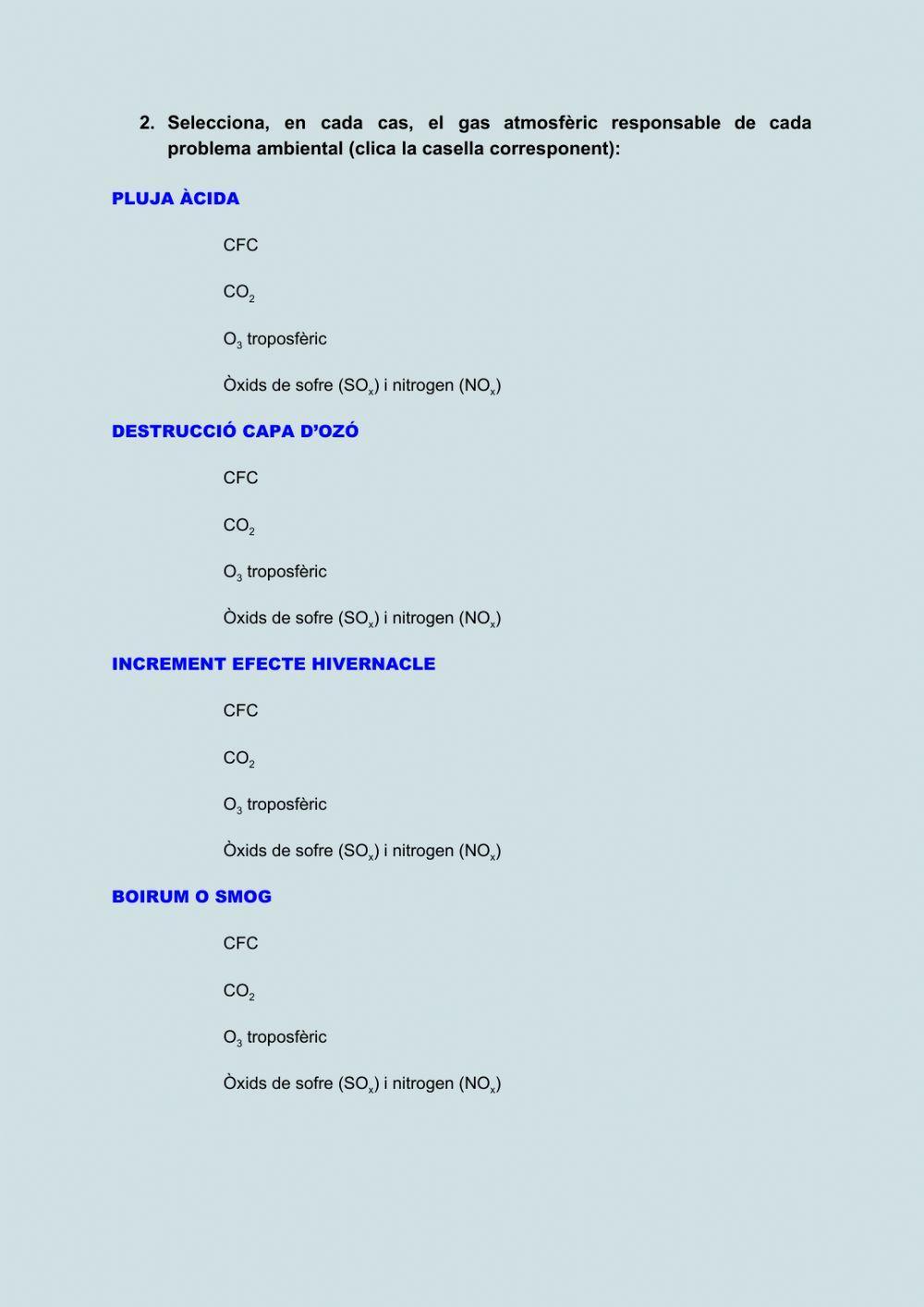 Activitat 5. contaminació atmosfèrica