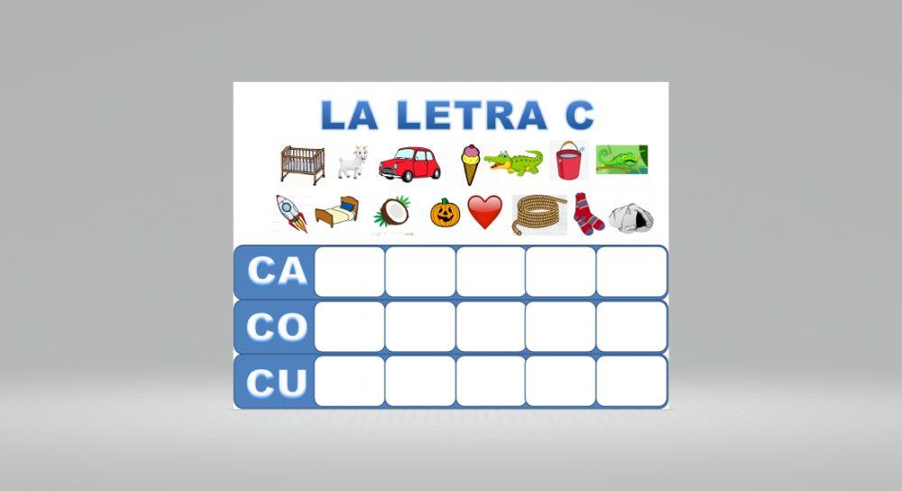 Palabras que empiezan por ca co o cu