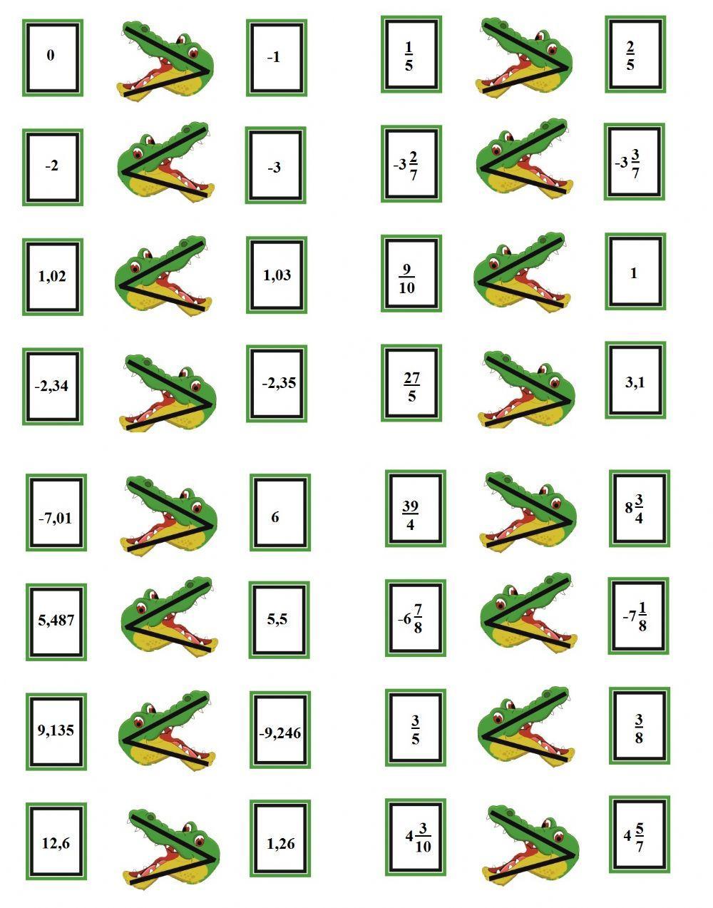 Сравняване на рационални числа