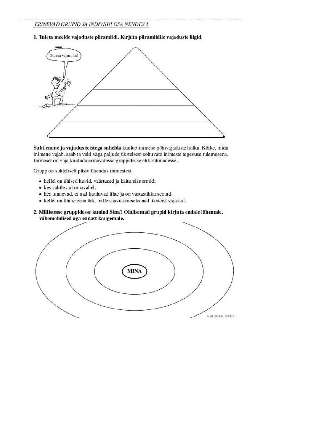 Gruppi kuulumine 7.klass