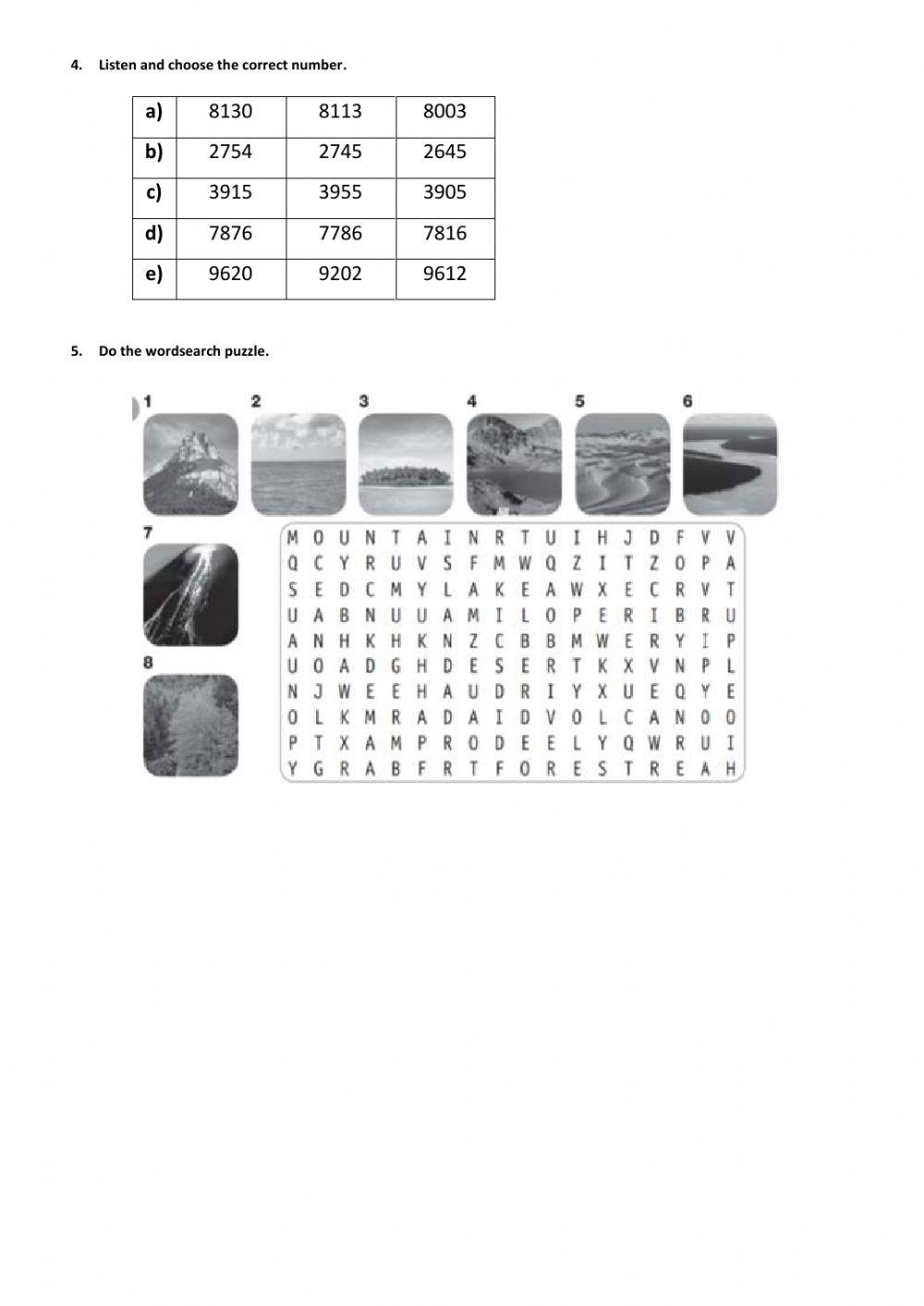 English assessment for 6th EGB