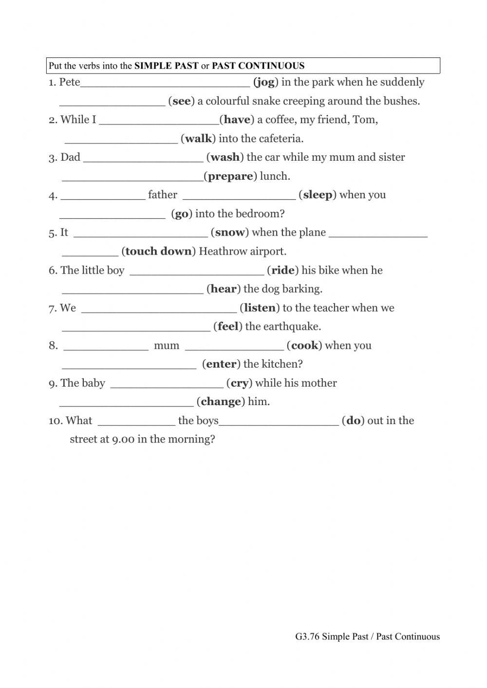 Csenior  Worksheet 23