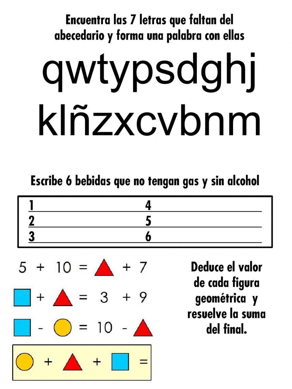 Ficha Estimulación Cognitiva 2 Ficha Estimulación Cognitiva 2