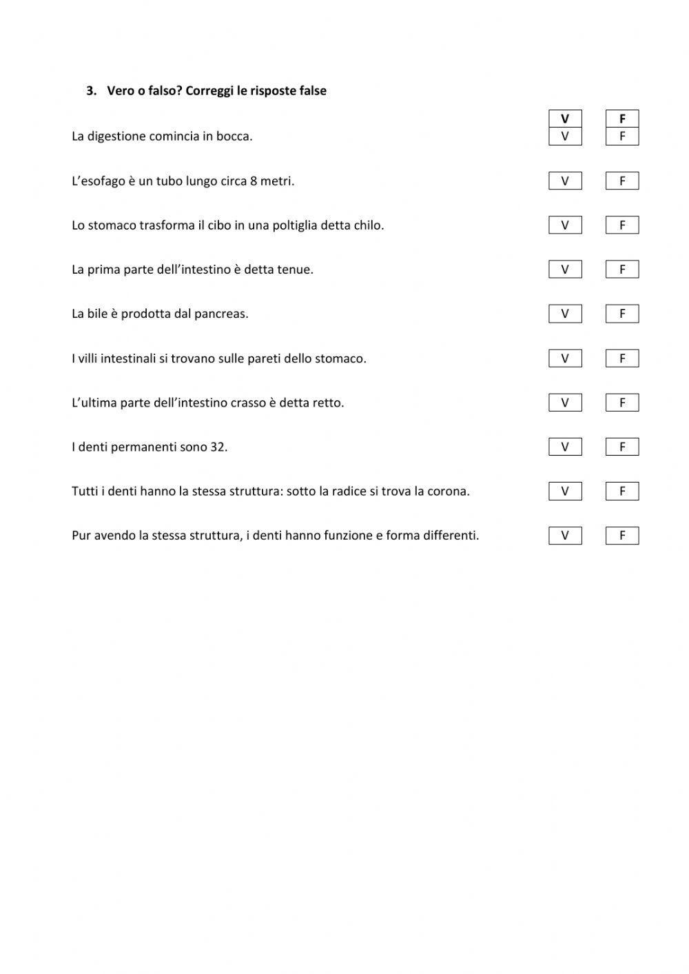 L'apparato digerente