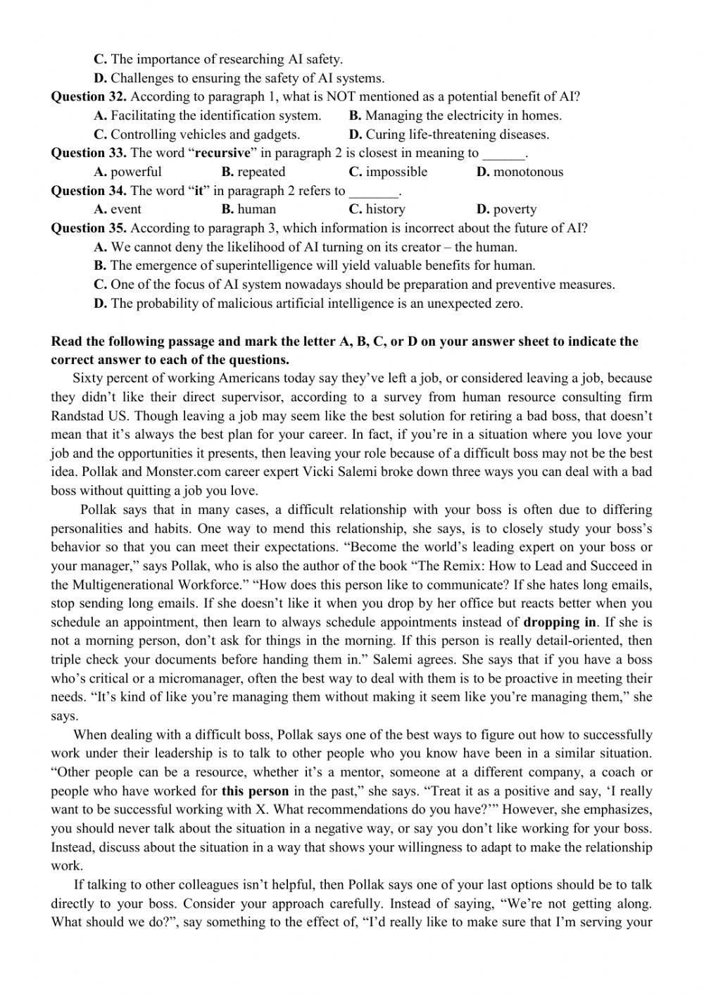 Đề thi thử THPT Quốc gia số 11