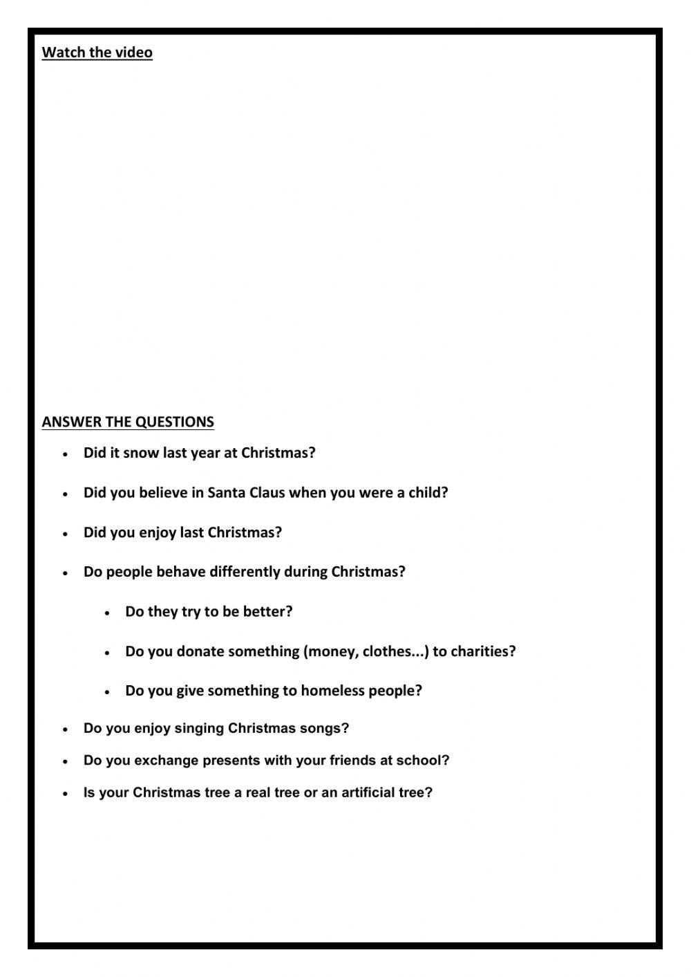 Unnecessary Christmas presents