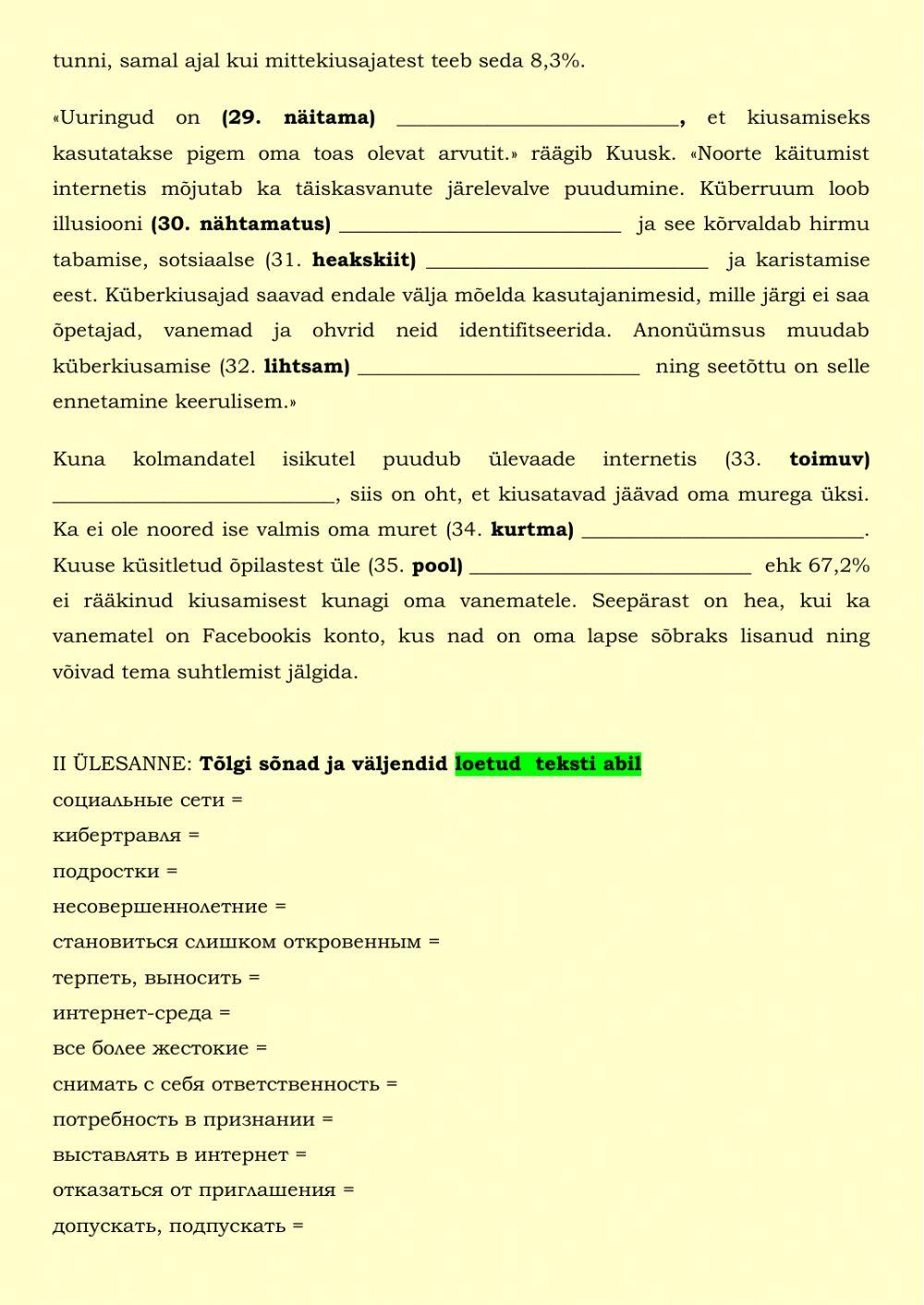 Internet teeb lapsed julmemaks