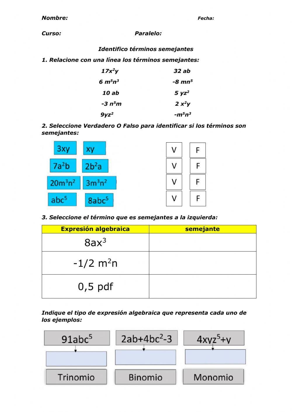Términos semejantes