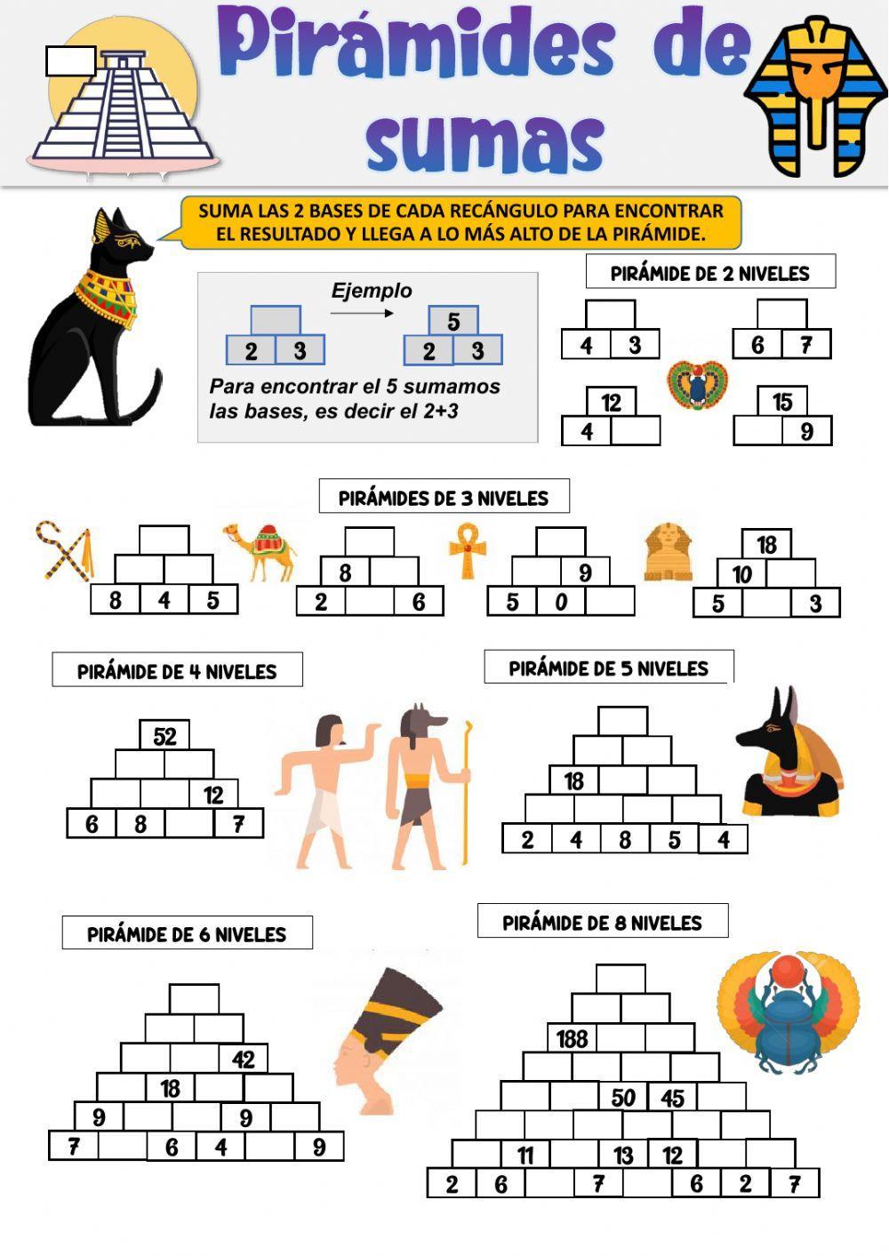 Pirámides de sumas Pirámides de sumas