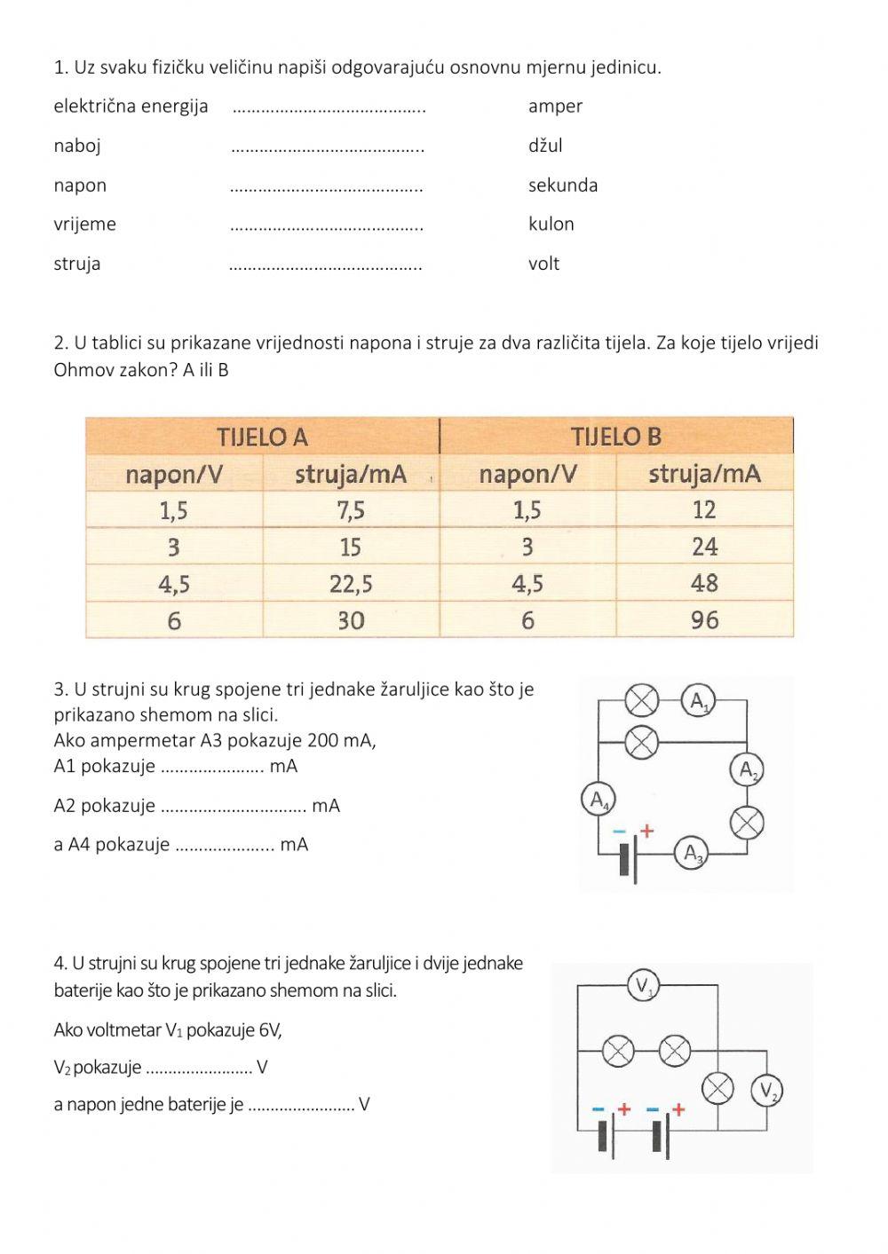 Električna struja-zadaci