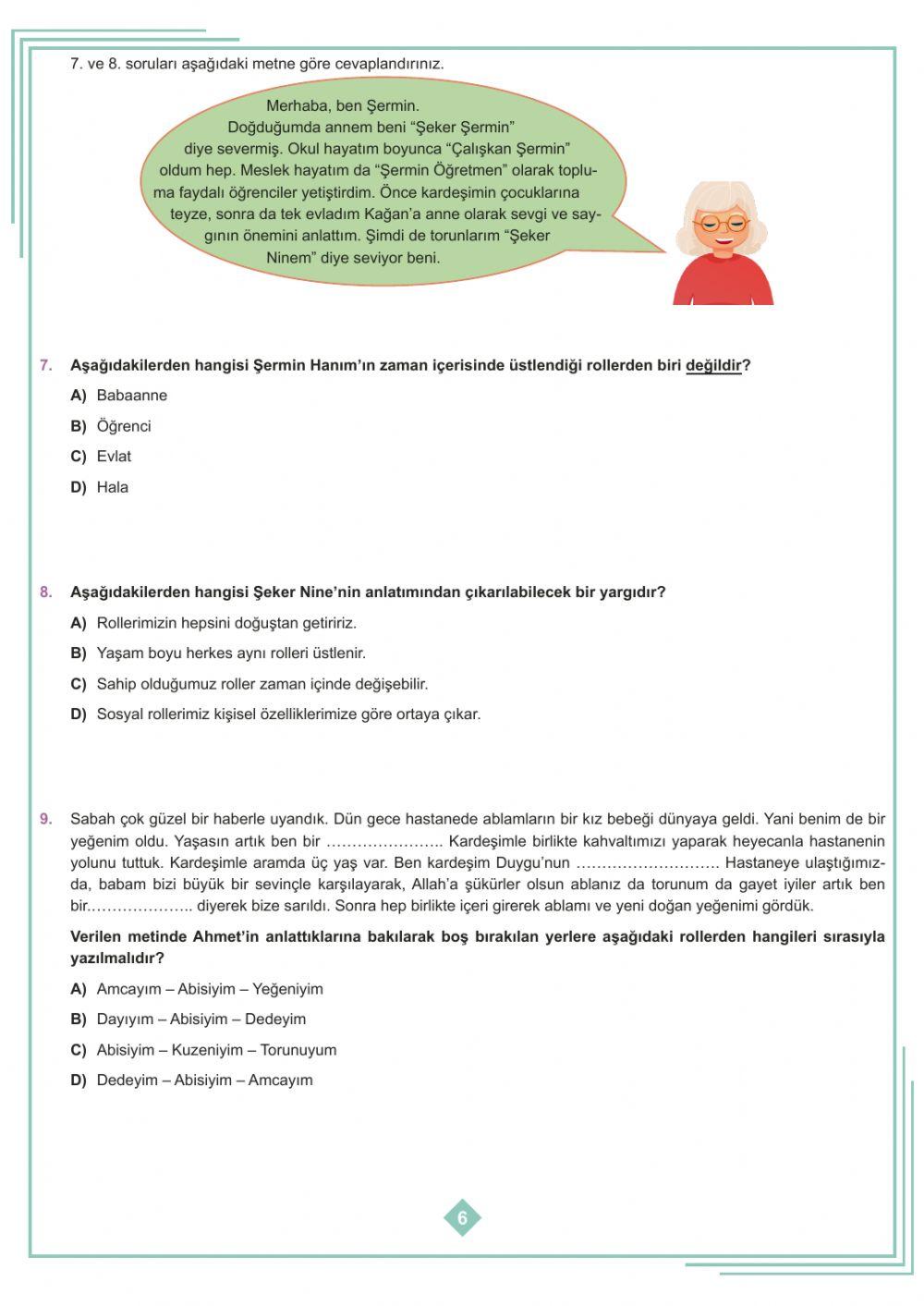 Toplum İçindeki Rollerimiz