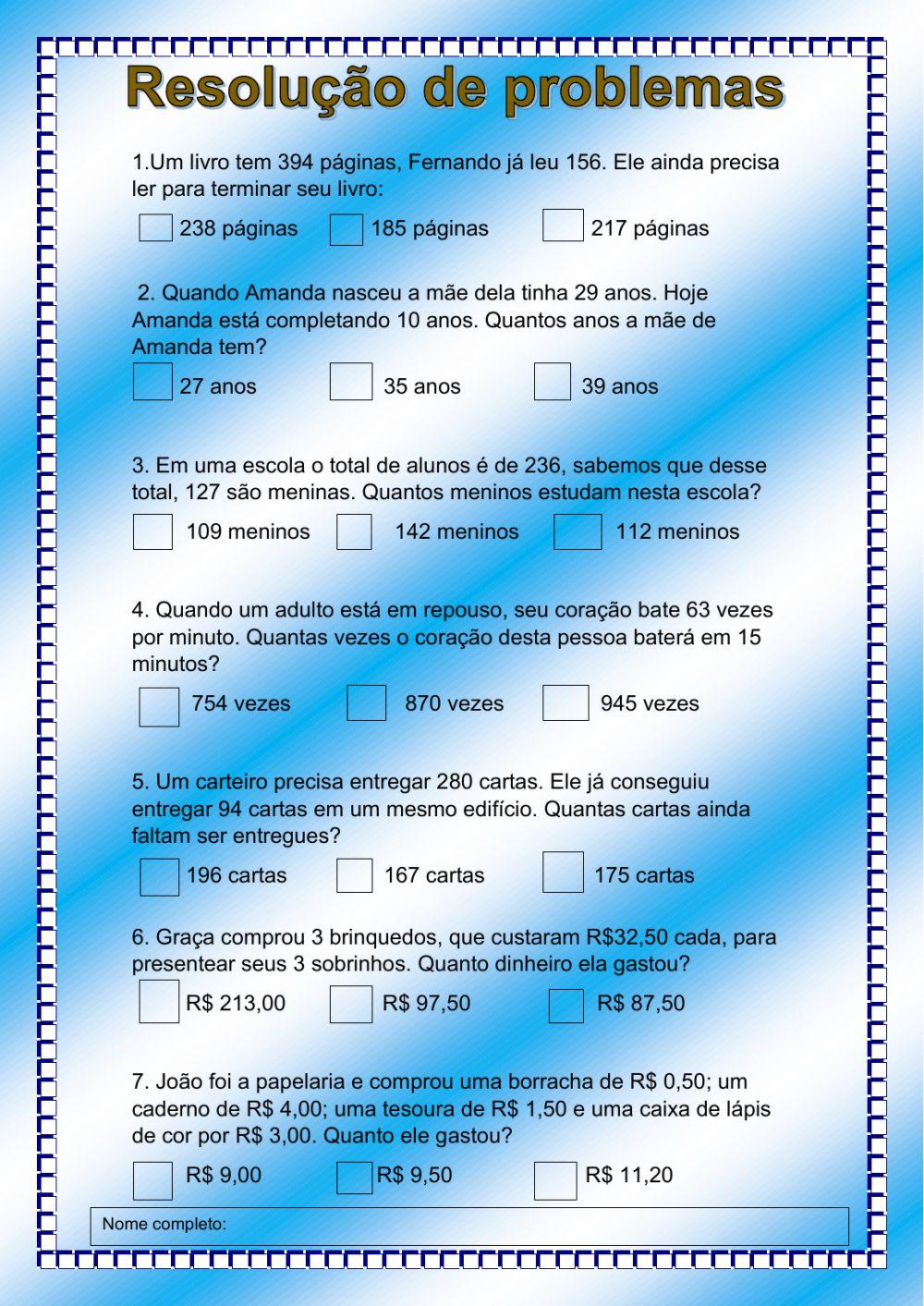 Problemas Matemáticos