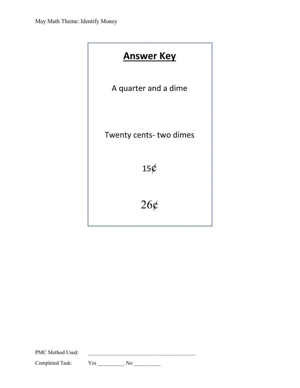 May Math assessment LEvel 4 k-2 2021