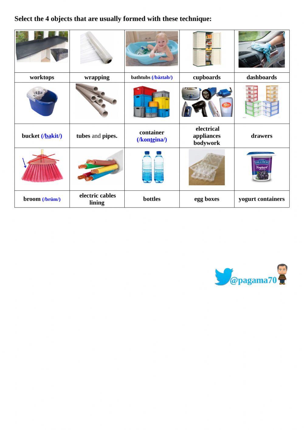 Formation techniques:   injection moulding