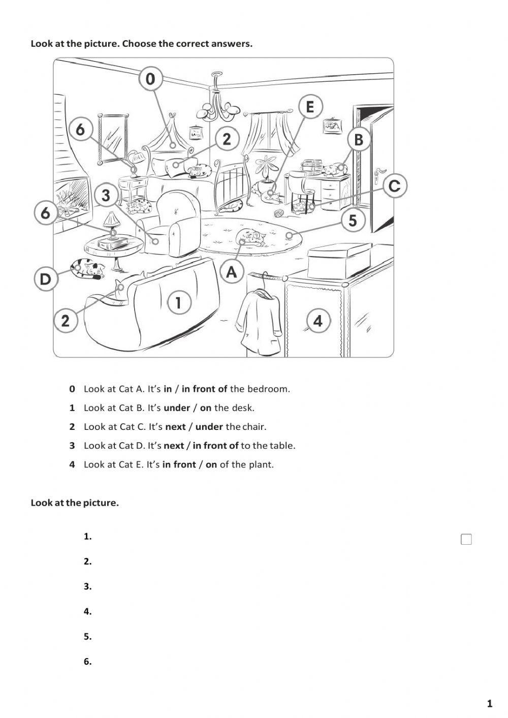 English Class A1 Unit 3 Test