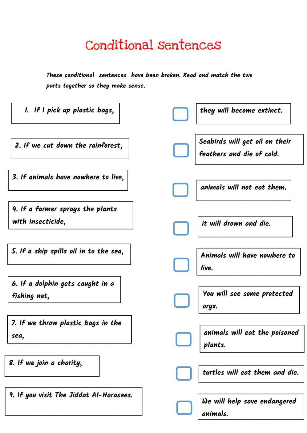 Conditional sentences