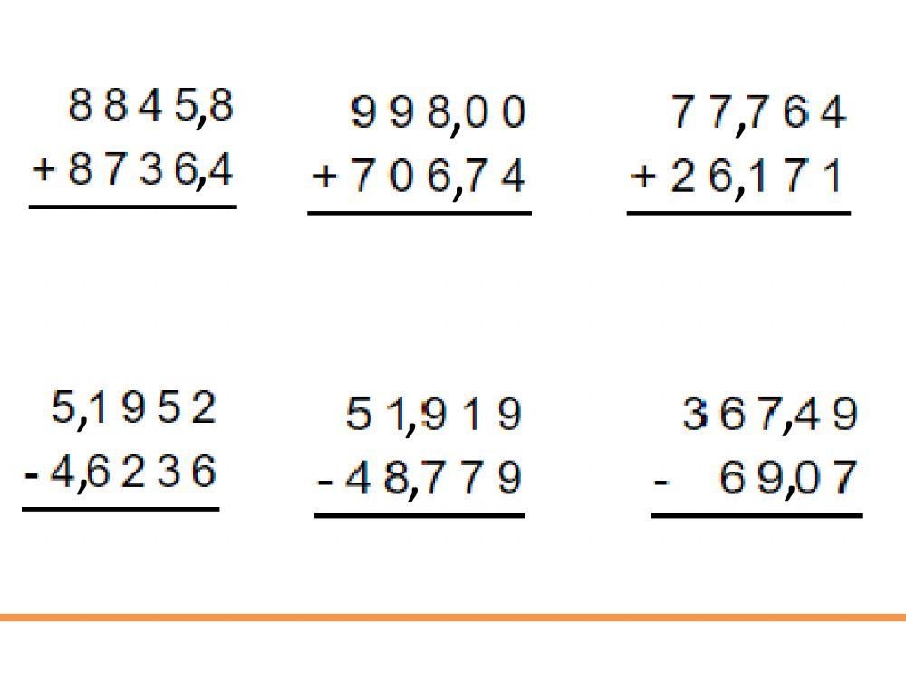 Números decimales 2